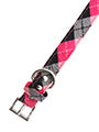 Pink Argyle Fabric Lead and Collar (Large) set ONLY