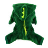 Green Dinosaur Style Dog Costume - Soft Onesie for Halloween & Christmas & more