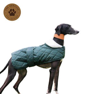 Ancol Heritage Quilted Hound Coat in Green