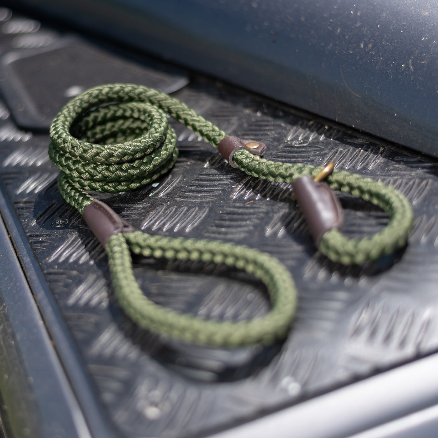 Ancol Heritage Rope Slip Lead Green 1.5m x 8mm