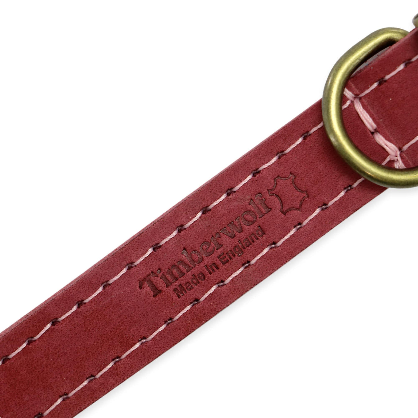 Ancol Timberwolf Raspberry Leather Dog Collar
