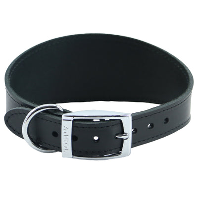 Ancol Whippet Black Leather Collar