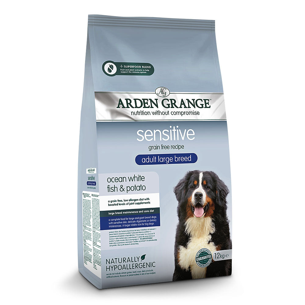 Arden Grange Sensitive Adult Large Breed Grain Free Ocean White Fish & Potato