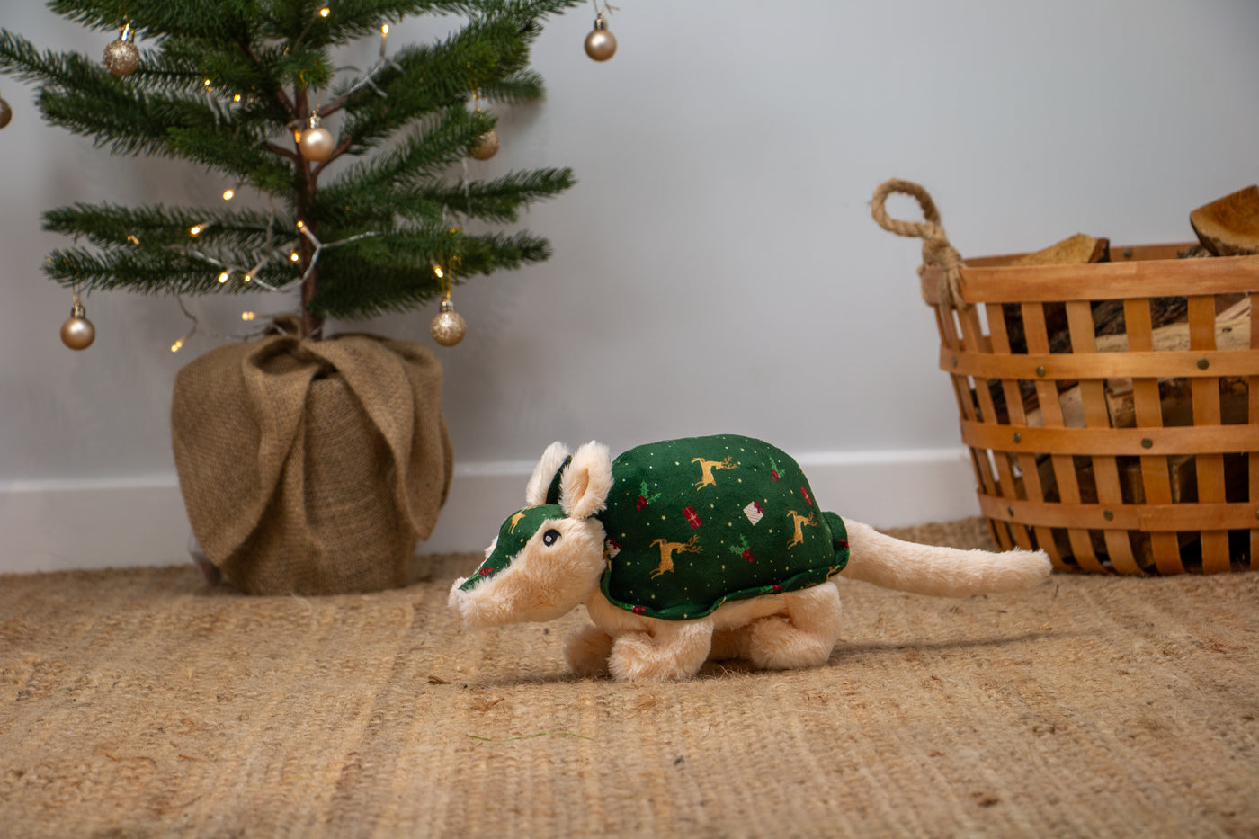 Arnold Armadillo Festive Dog Toy by Ancol