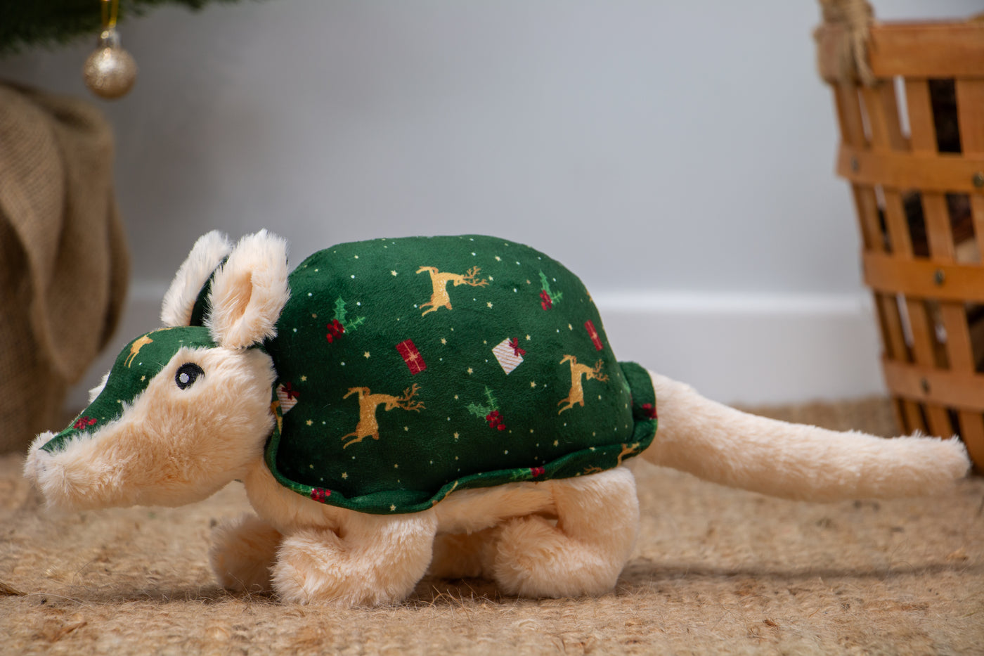 Arnold Armadillo Festive Dog Toy by Ancol