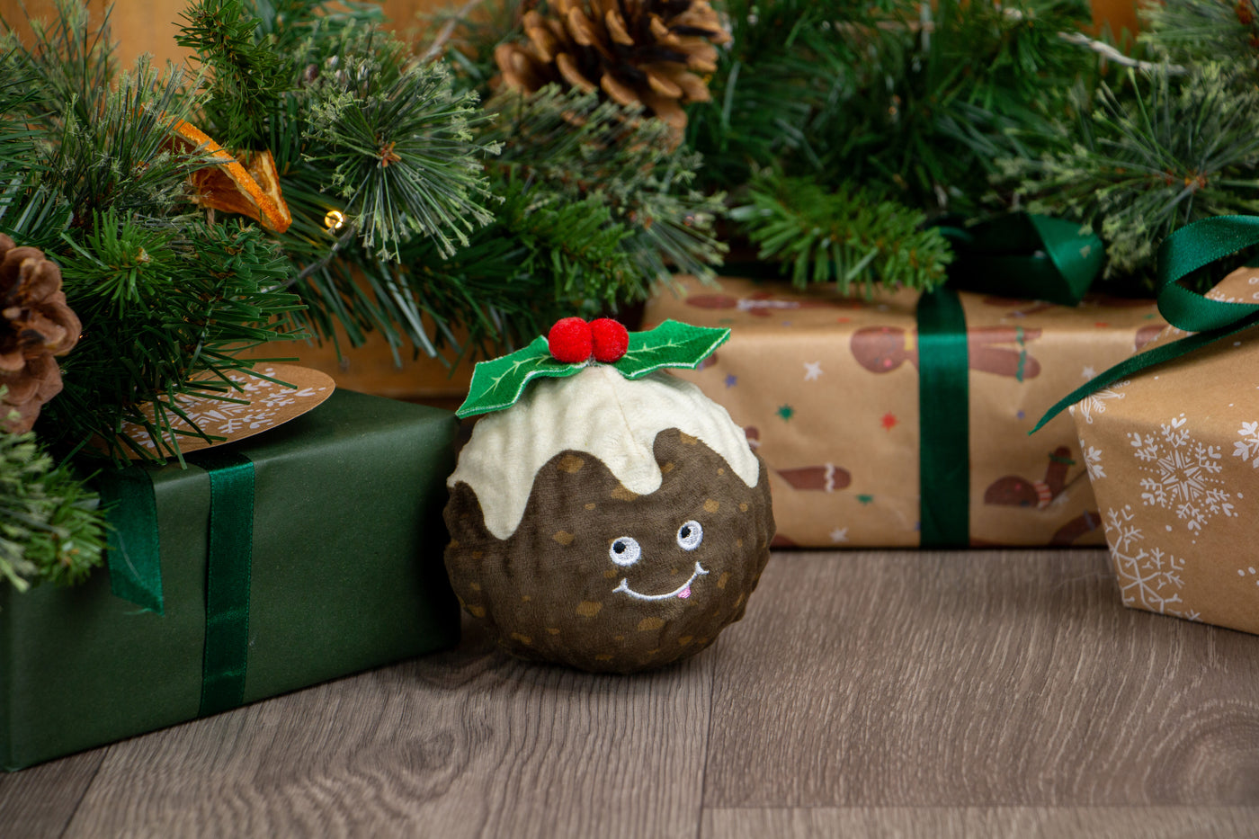 Bouncing Colin Jr Festive Dog Toy by Ancol