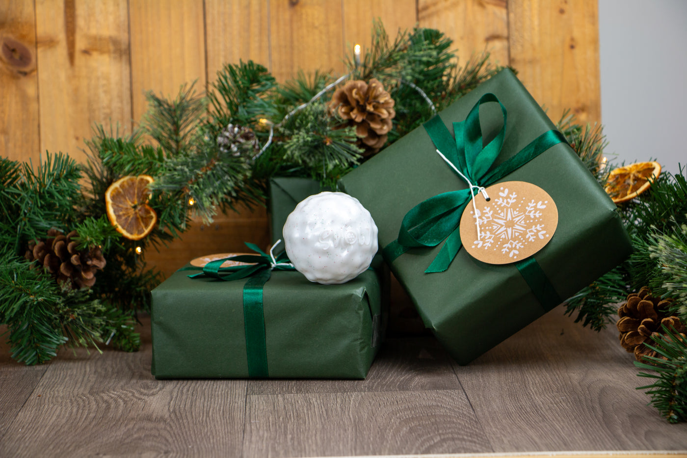 Bouncy Ball Festive Dog Toy by Ancol