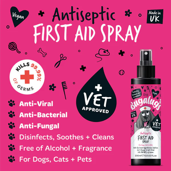Bugalugs Antiseptic First Aid Spray 250ml