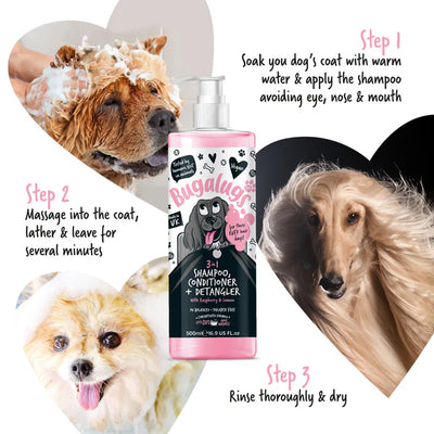 Bugalugs 3in1 Shampoo, Conditioner & Detangler