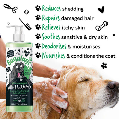Bugalugs All in 1 Wild Lemongrass Dog Shampoo 250ml