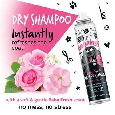 Bugalugs Baby Fresh Dry Shampoo for Dogs