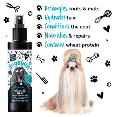 Bugalugs Fragrance Free Hydrating Detangling Spray for Dogs