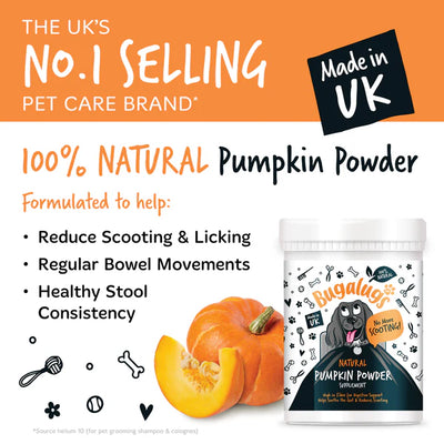 Bugalugs Natural Pumpkin Powder Supplement 200g