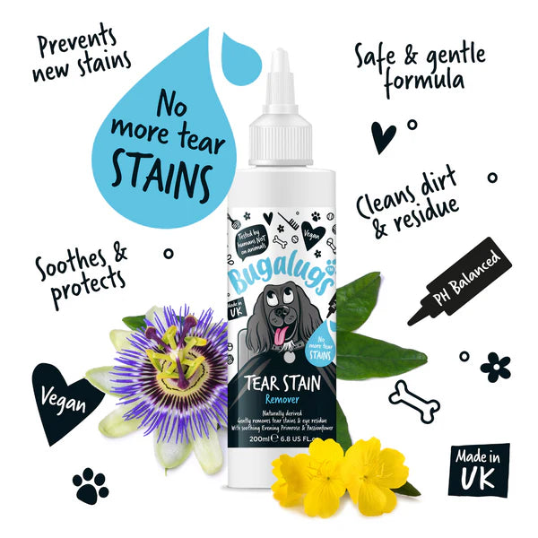 Bugalugs Tear Stain Remover Solution for Dogs
