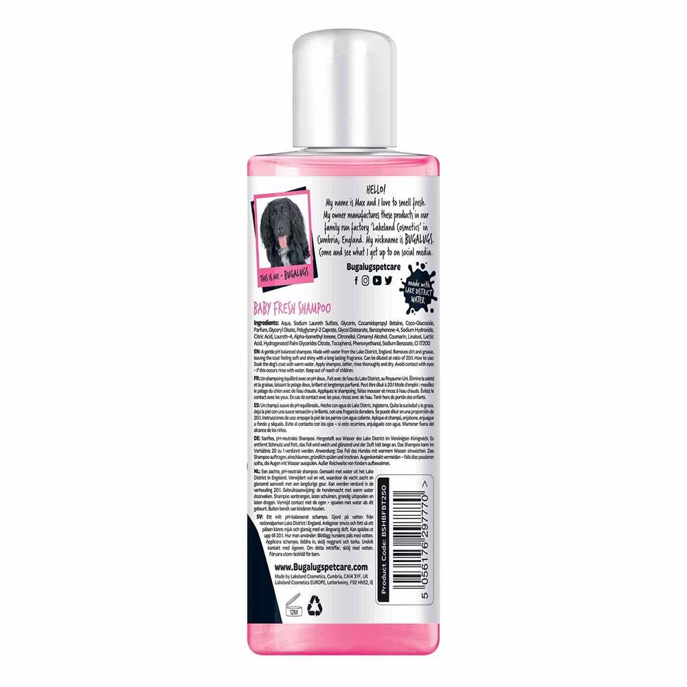 Bugalugs Baby Fresh Dog Shampoo 250ml
