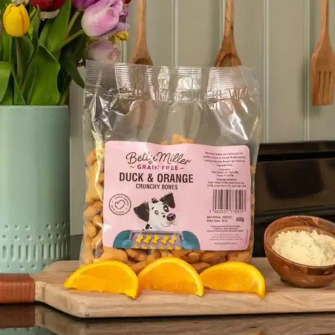 Betty Miller Grain Free Duck and Orange Bones 400g