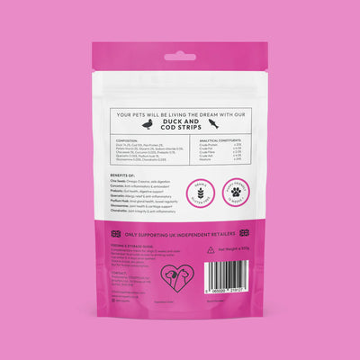 Duck & Cod Strips for Dogs
