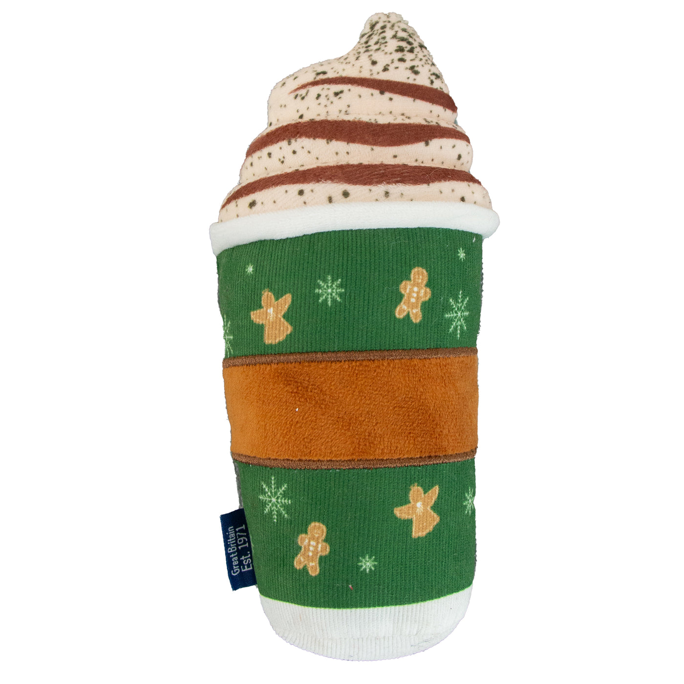 Gingerbread Latte Festive Dog Toy by Ancol