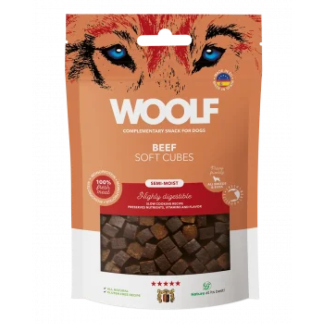 WOOLF Beef Soft Cubes 100g
