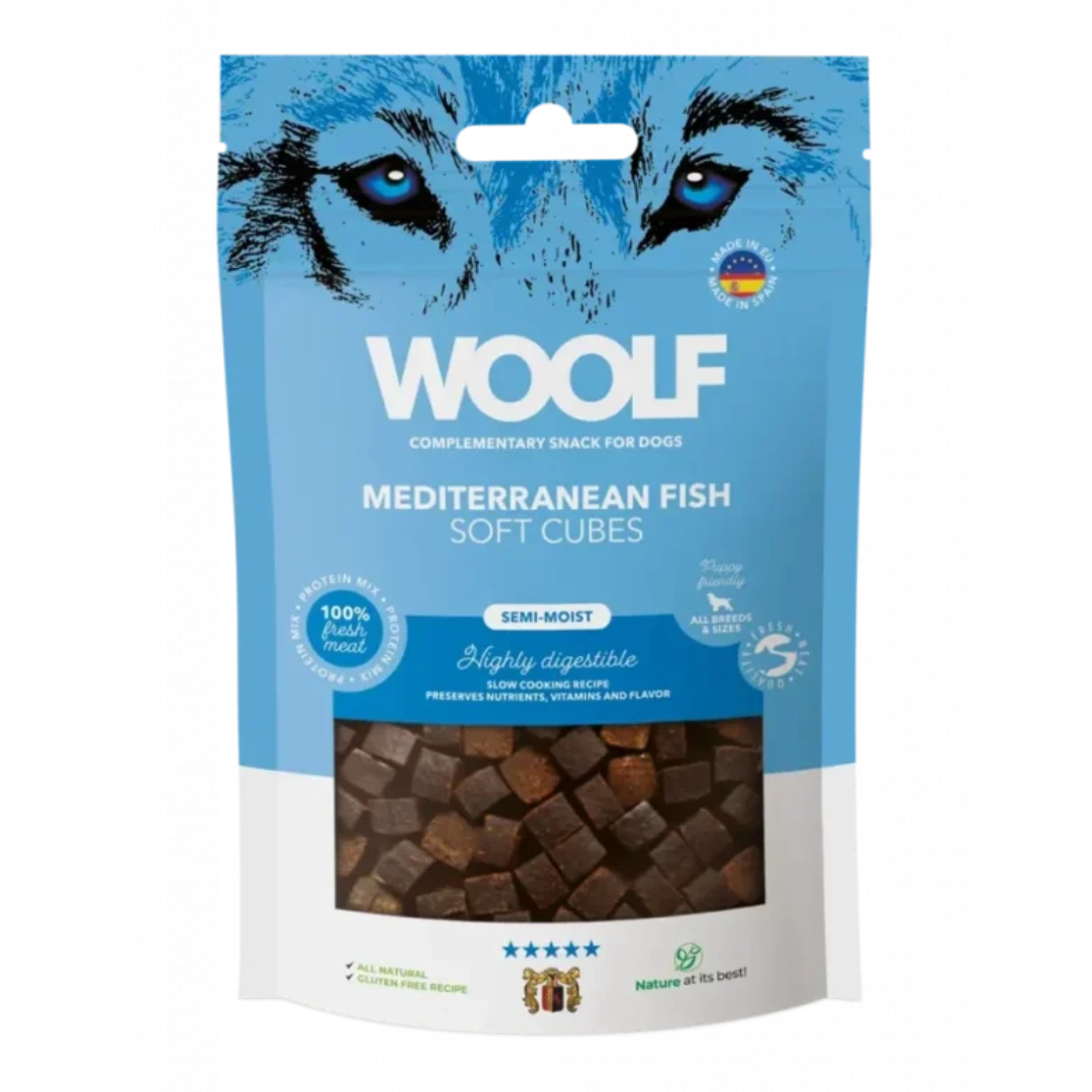WOOLF Mediterranean Fish Soft Cubes 100g