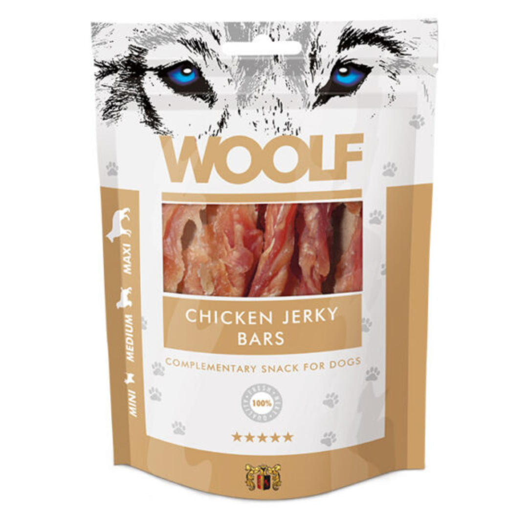 WOOLF Chicken Jerky Bars 100g