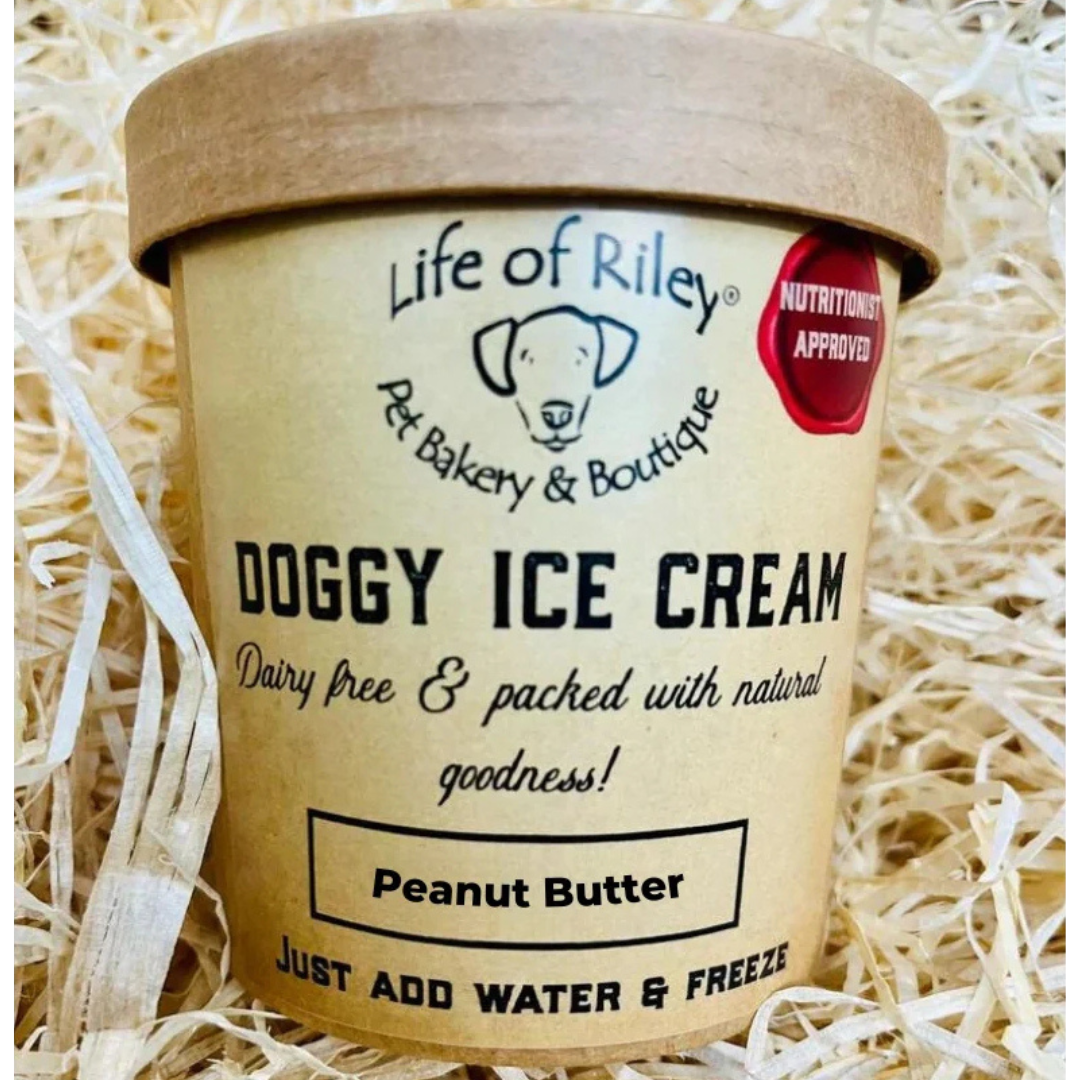 Peanut Butter Ice Cream for Dogs