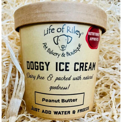 Peanut Butter Ice Cream for Dogs