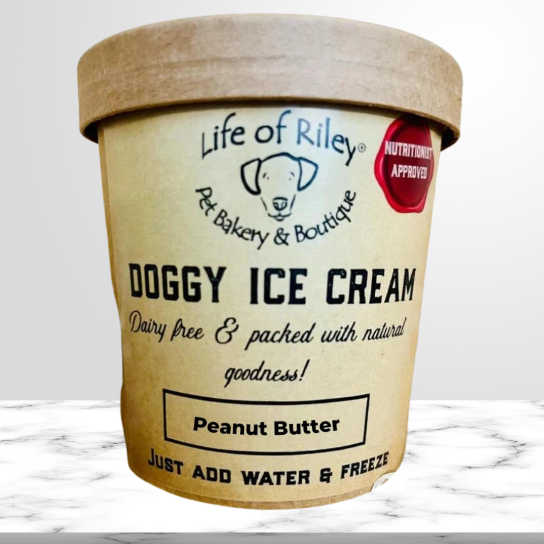 Peanut Butter Ice Cream for Dogs