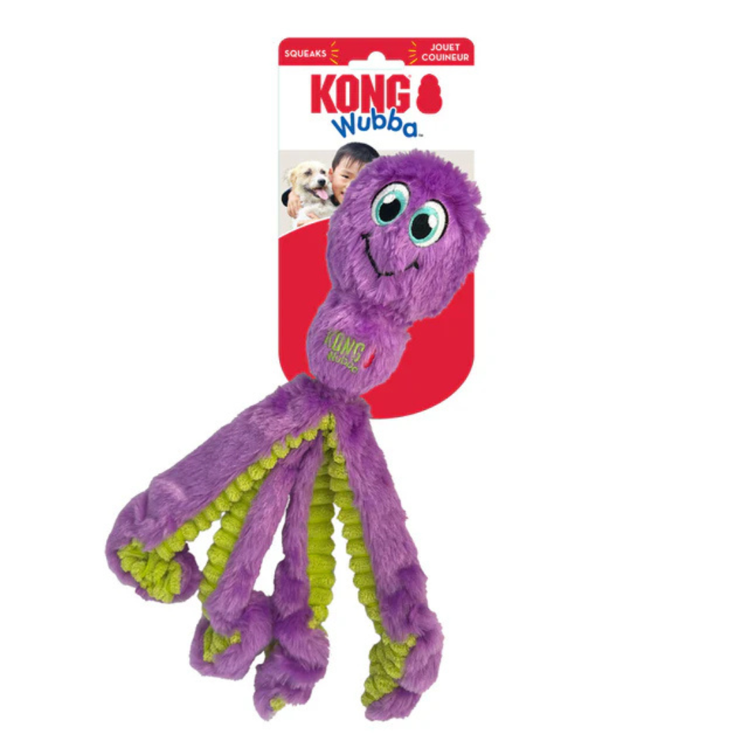 KONG Wubba Octopus in Purple, Large