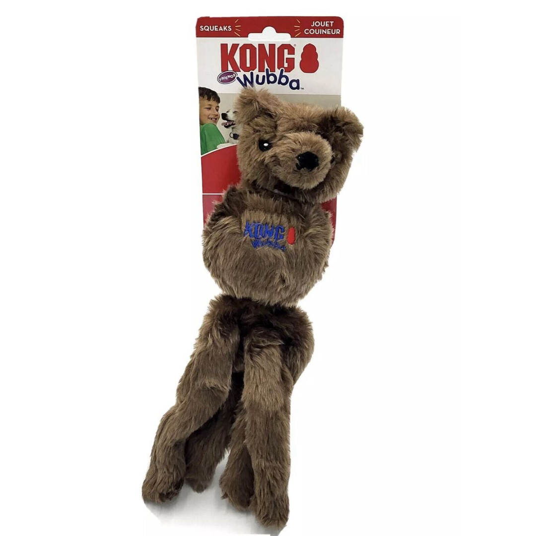 KONG Wubba Friend - Brown Bear (Small)