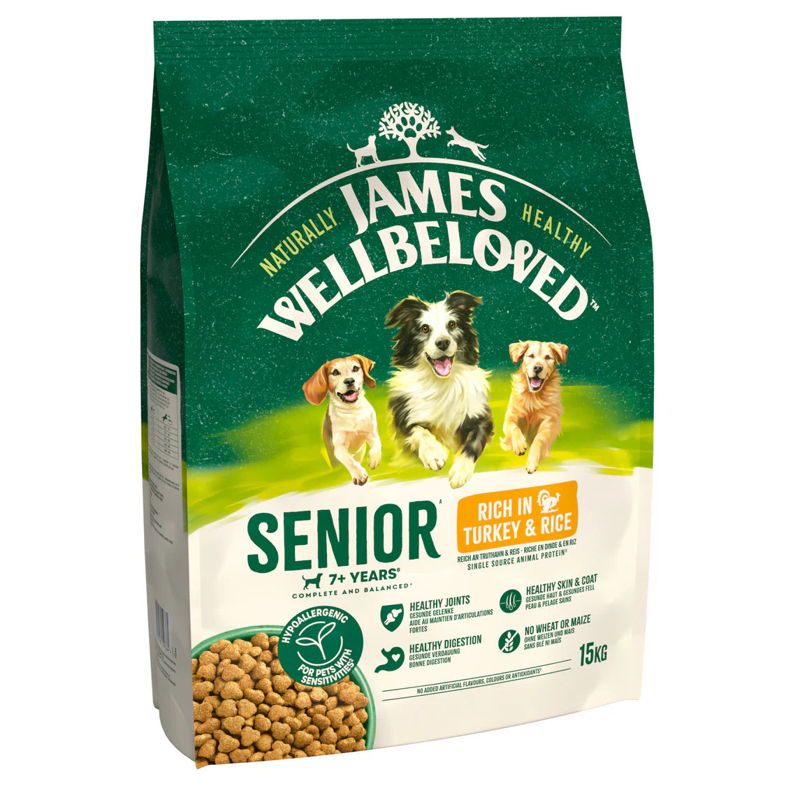 James Wellbeloved Senior Dog Turkey & Rice 15kg