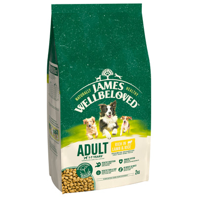 James Wellbeloved Adult Lamb & Rice Dry Dog Food 2kg