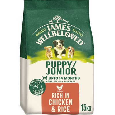 James Wellbeloved Puppy Complete Chicken & Rice 15kg