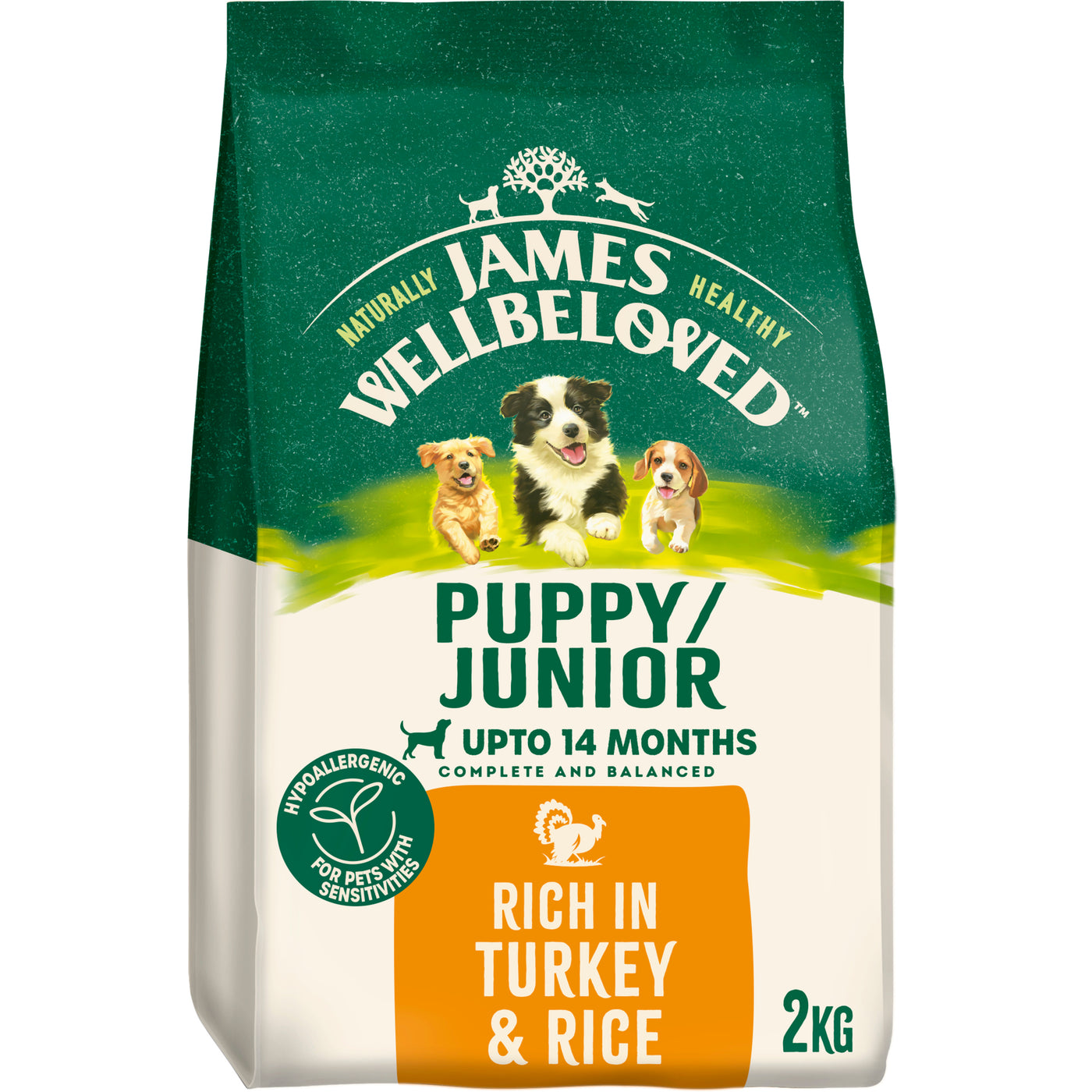 James Wellbeloved Puppy Complete Turkey & Rice 2kg