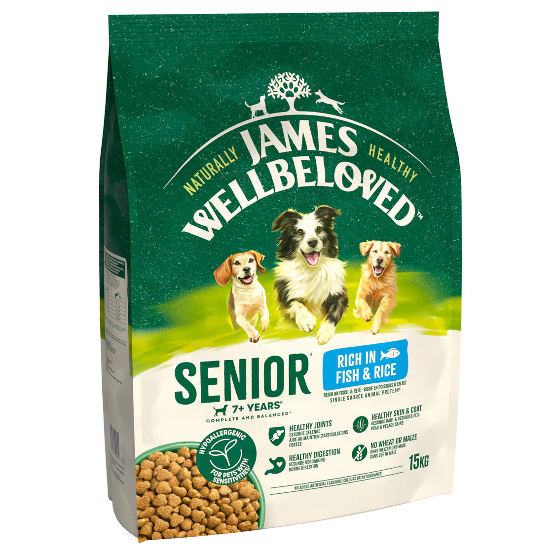 James Wellbeloved Senior Dog Fish & Rice 15kg