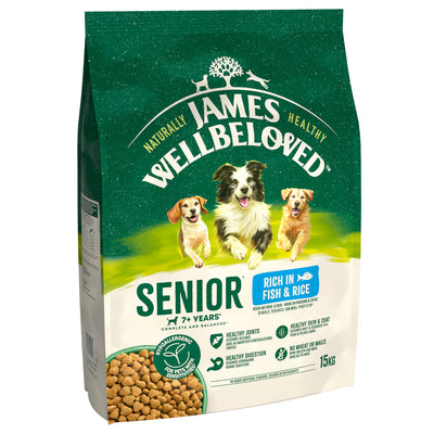James Wellbeloved Senior Dog Fish & Rice 15kg