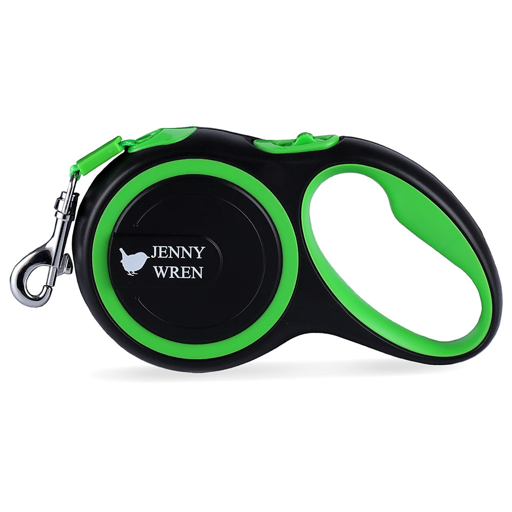 Jenny Wren Retractable Lead - Green