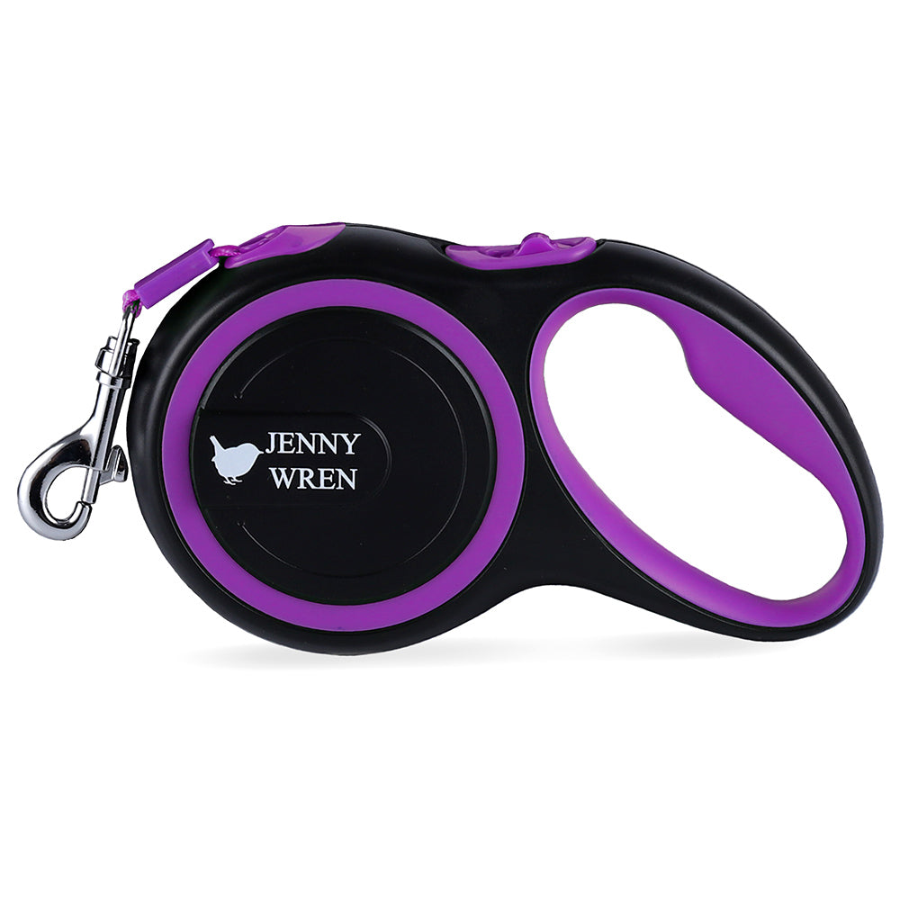Jenny Wren Retractable Lead - Purple