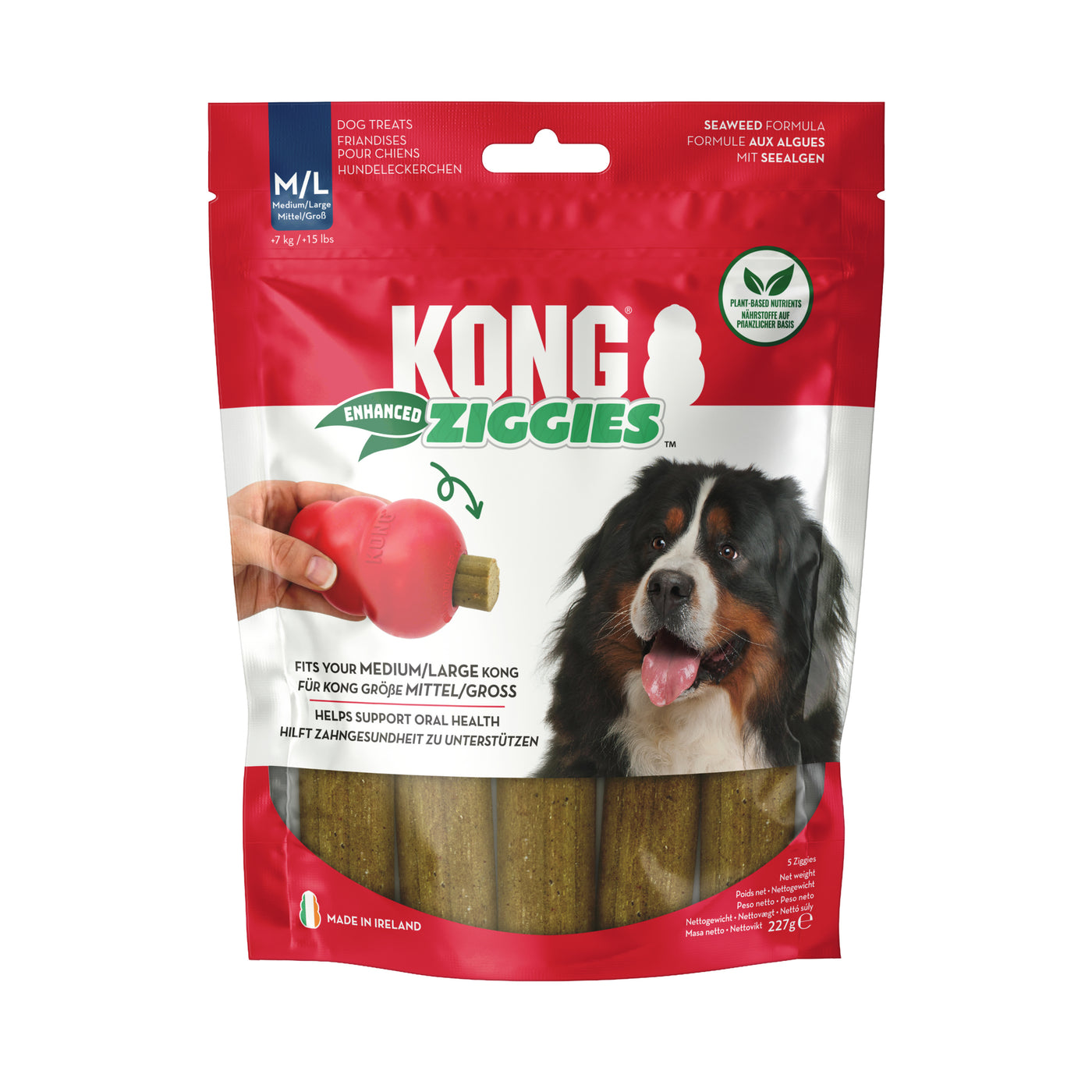 KONG Ziggies Enhanced Md/Lg 227g