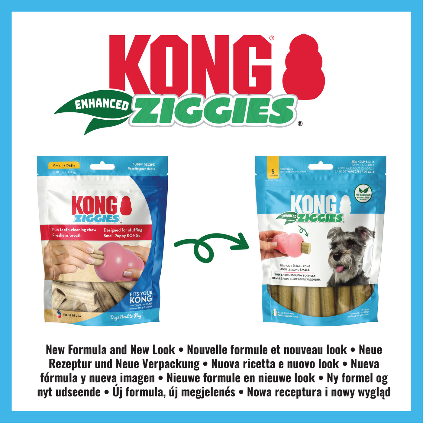 KONG Ziggies Enhanced Puppy Md/Lg 227g