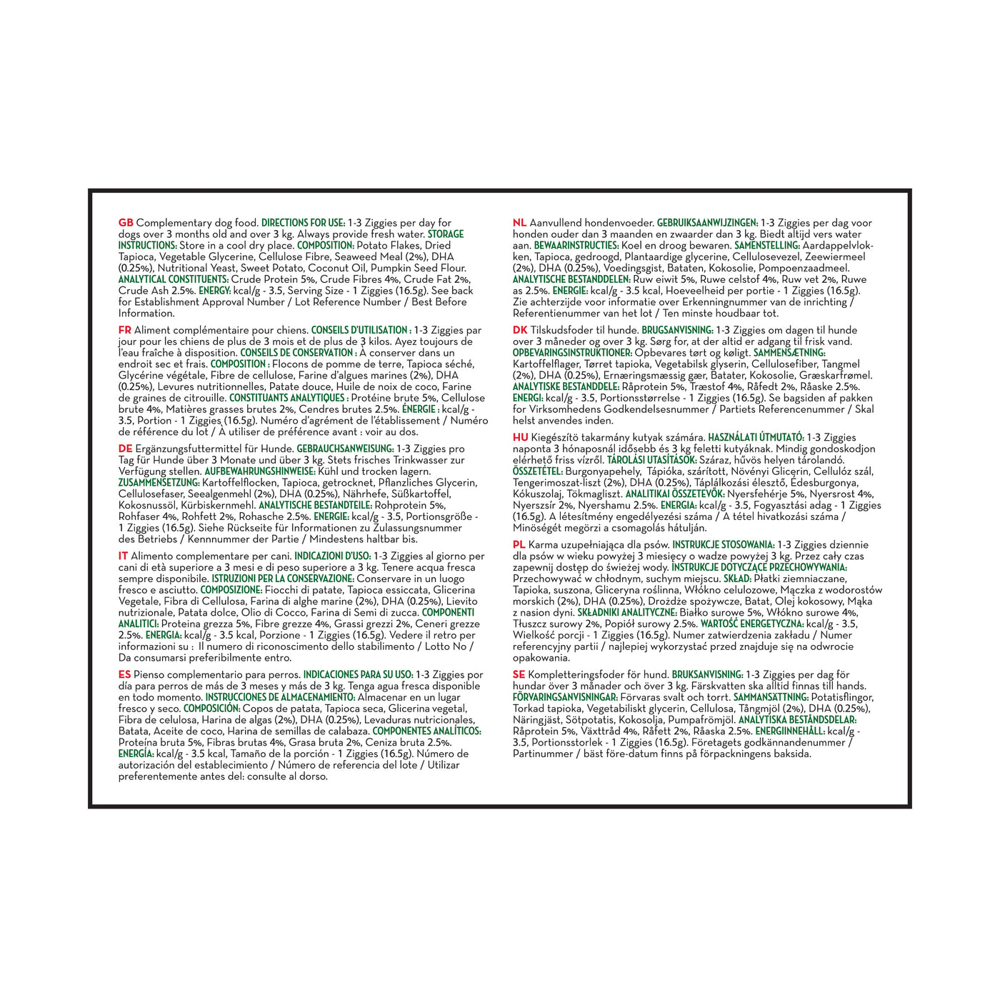 KONG Ziggies Enhanced Puppy Md/Lg 227g