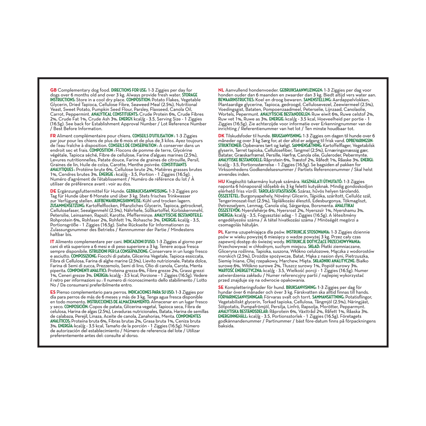 KONG Ziggies Enhanced Sm 198g