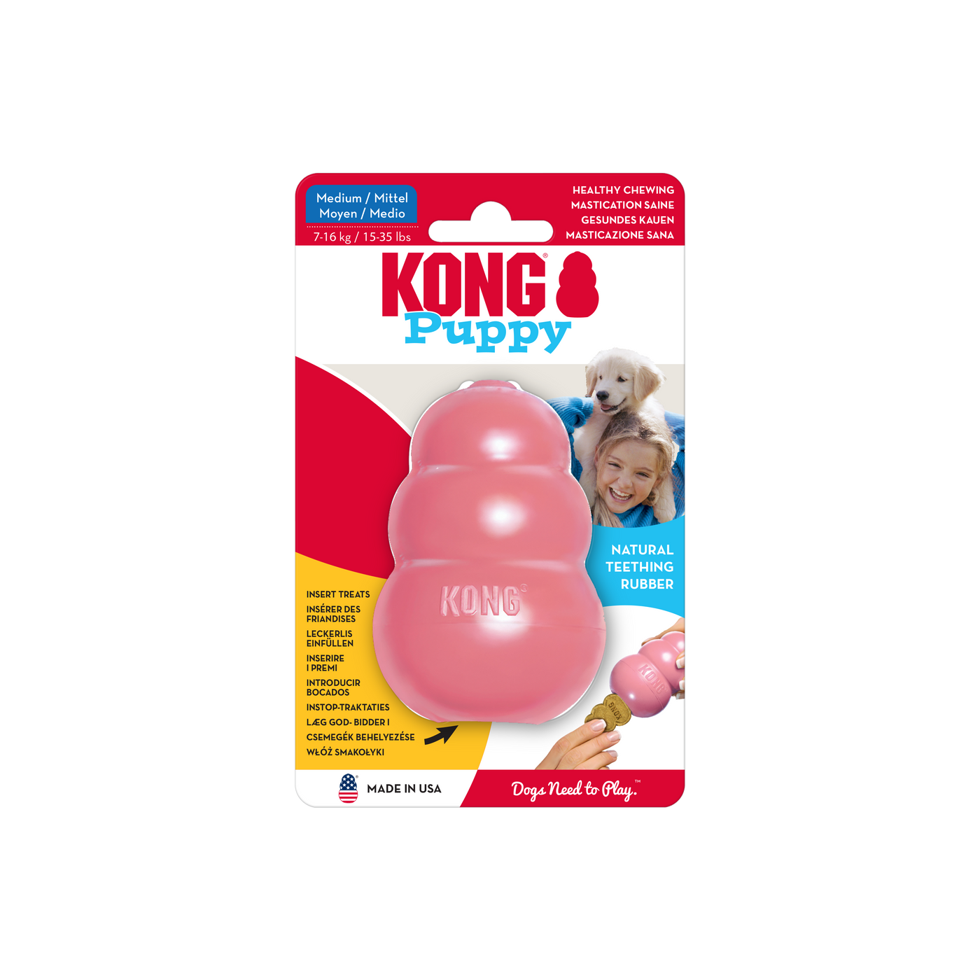 KONG Puppy Pink Md