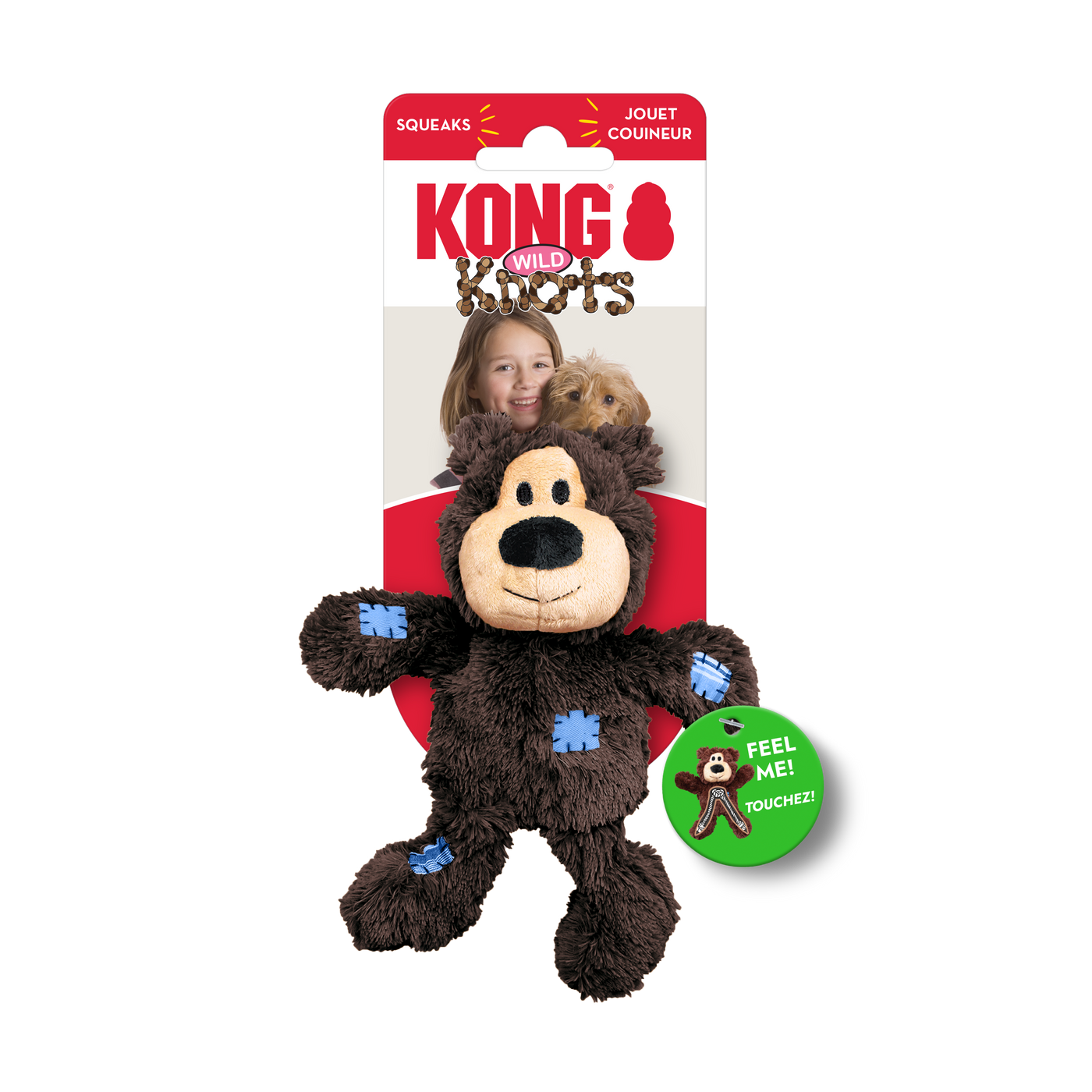 KONG Wild Knots Bear in Brown - XS