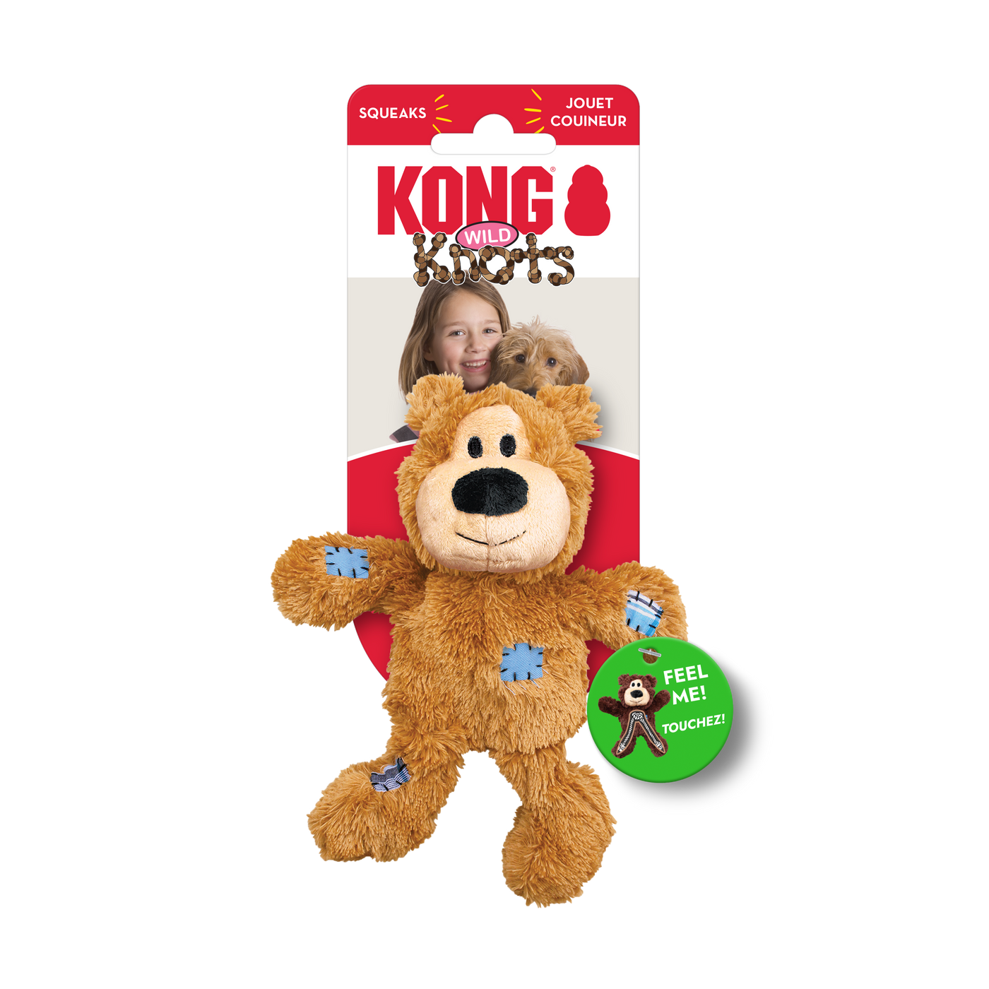 KONG Wild Knots Bear in Tan - XS