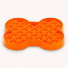 LickiMat SloDog® Orange Slow Feeder Plate