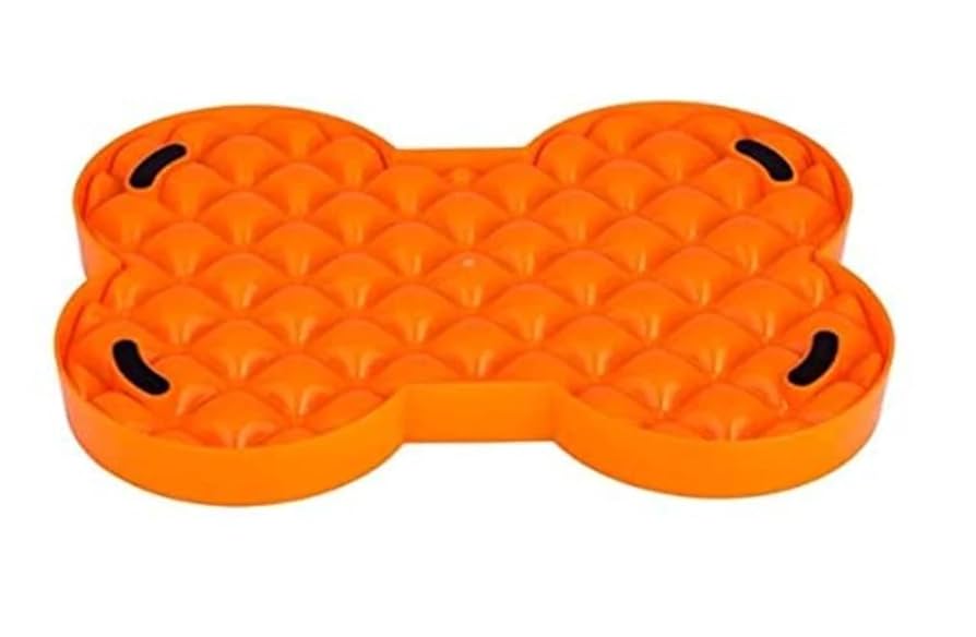 LickiMat SloDog® Orange Slow Feeder Plate