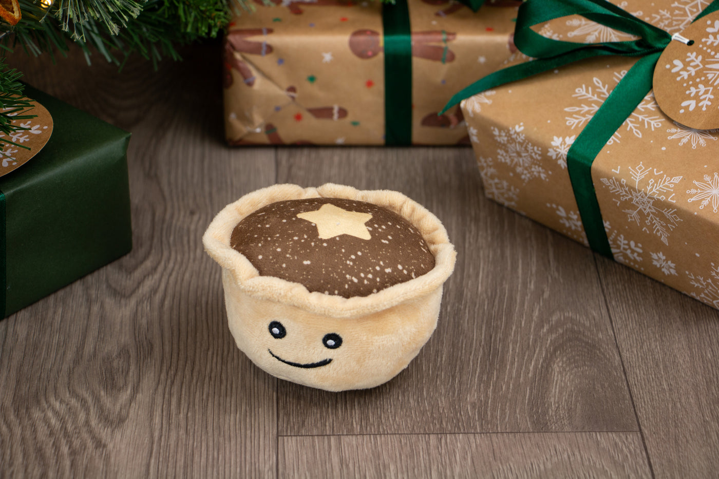 Mini Matty Mince Pie Festive Dog Toy by Ancol