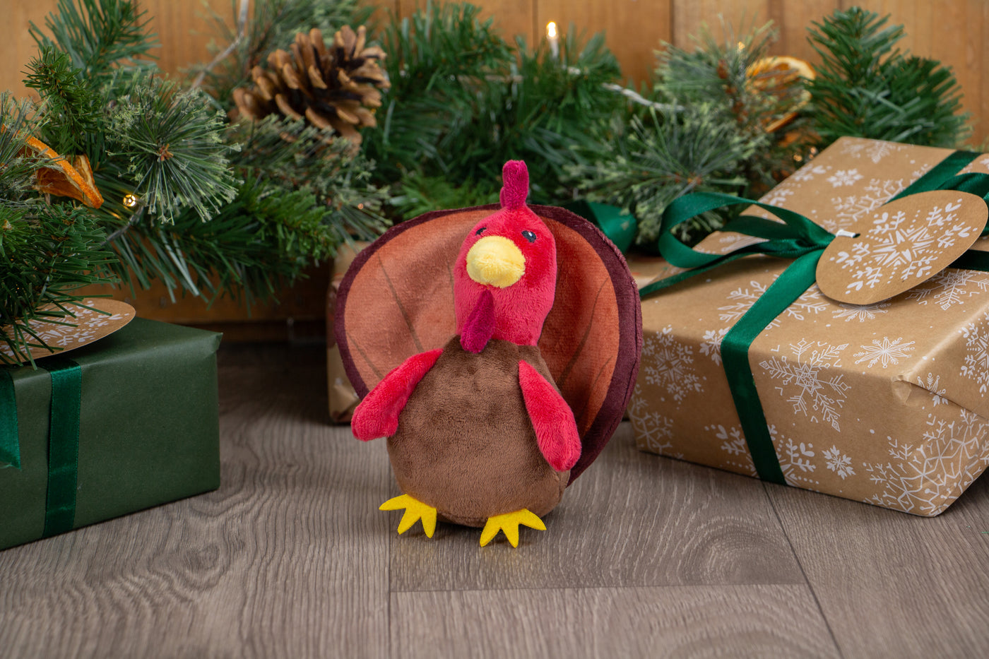 Mini Tina Turkey Festive Dog Toy by Ancol