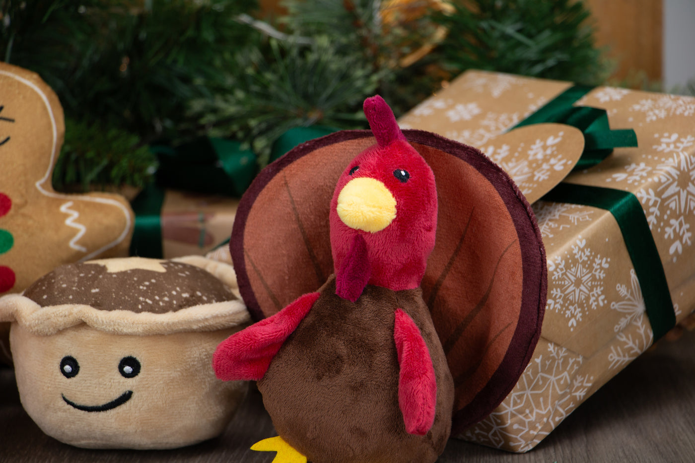 Mini Tina Turkey Festive Dog Toy by Ancol
